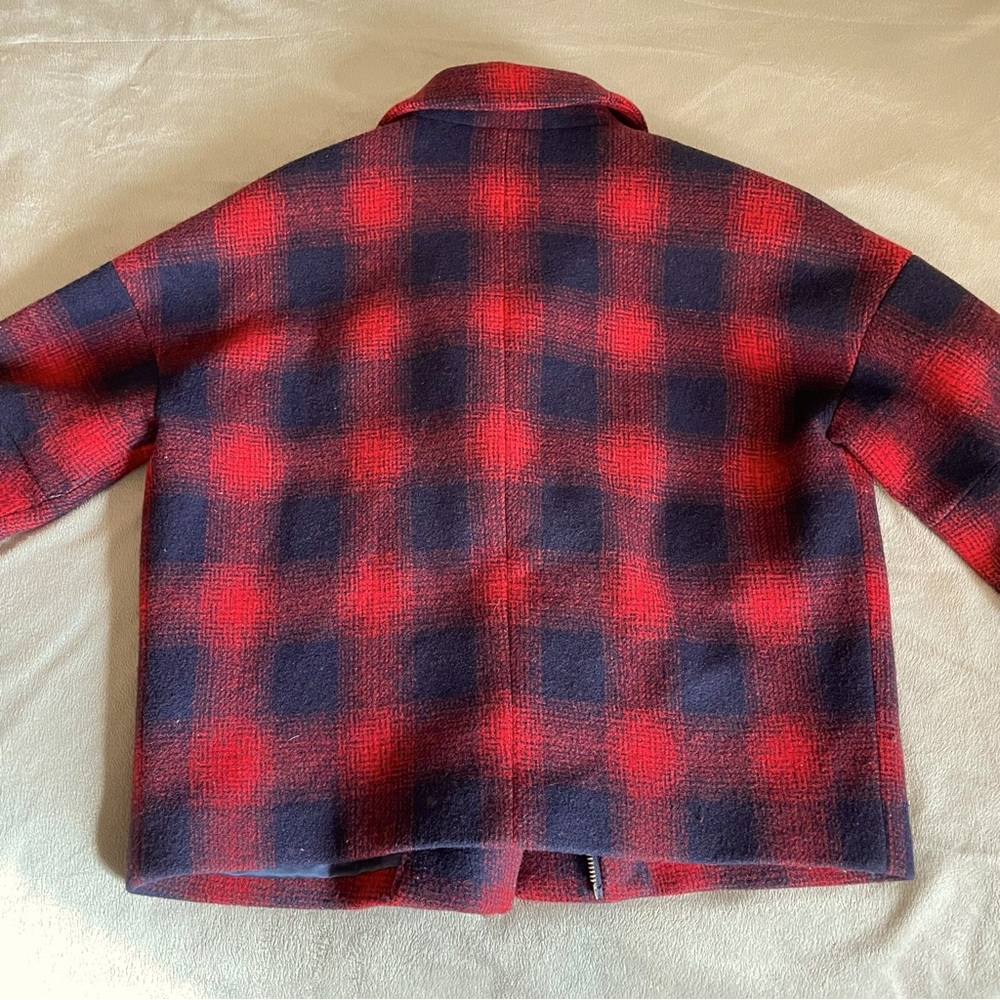 Wool And Angora Blend Fossil Plaid Fossil Jacket - image 2